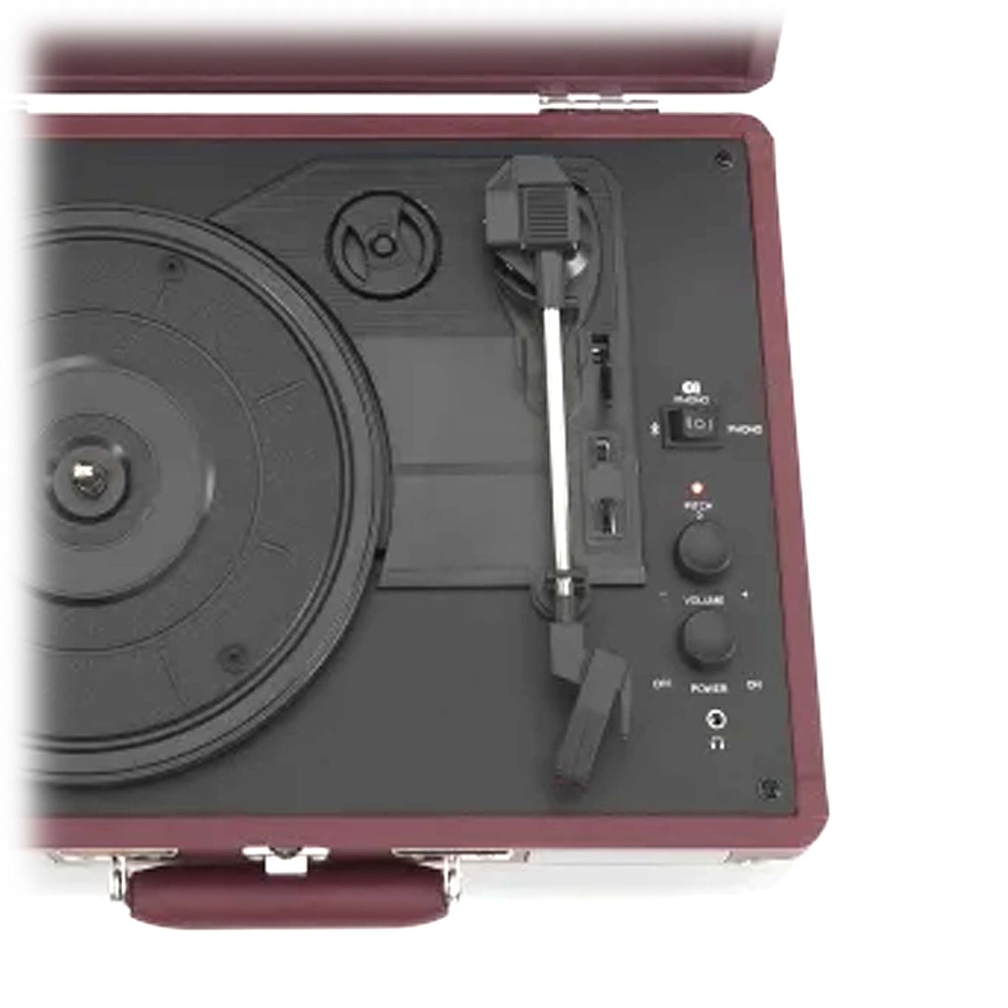 Turntable Bluetooth  - 3 Speed Burgundy