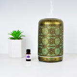 Diffuser-  260ml Metal Essential Oil and Aroma - Vintage Gold