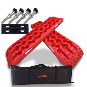 Recovery Tracks Kit with Carry Bag and Mounting Pins - Red