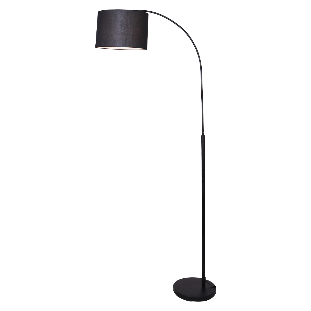 Floor Lamp Metal Arc-Shade Black