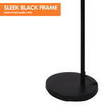 Floor Lamp Metal Arc-Shade Black