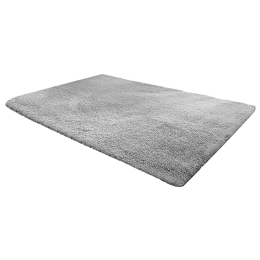 Floor Rugs Large Shaggy 230x200cm - Grey