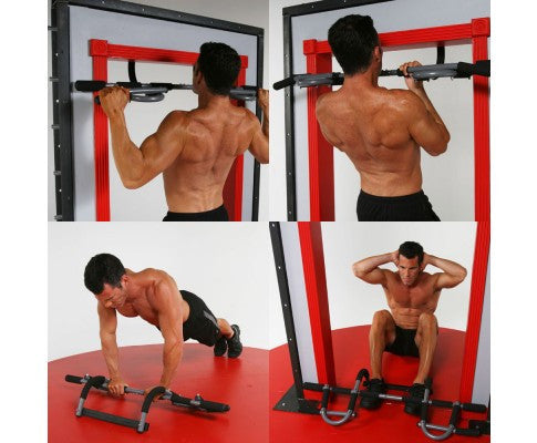 Portable Chin Up Workout Bar Home Door Pull Up Abs Exercise Doorway Wall Fitness