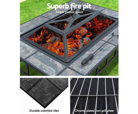 Outdoor Fire Pit BBQ