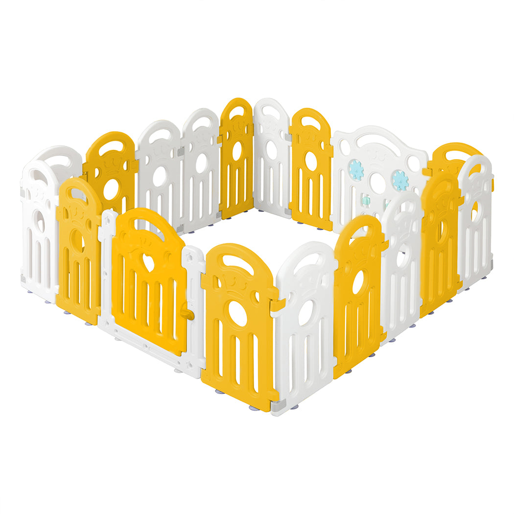 BoPeep Kids Playpen Baby Safety Gate Toddler Fence Child Play Game Toy 18 Panels