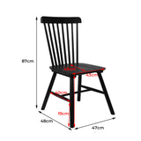 Dining Chairs Replica  x 2 -  Black