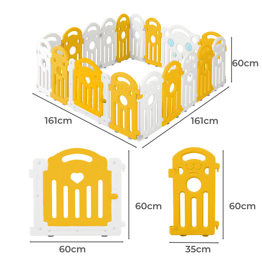 Playpen Baby 18 Panels - Yellow