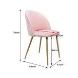 Dining Chairs x 2 - Pink