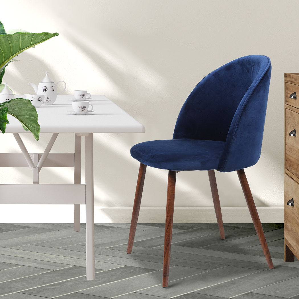 Dining Chairs x 2 - Navy