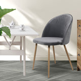 Dining Chairs x  2 - Grey