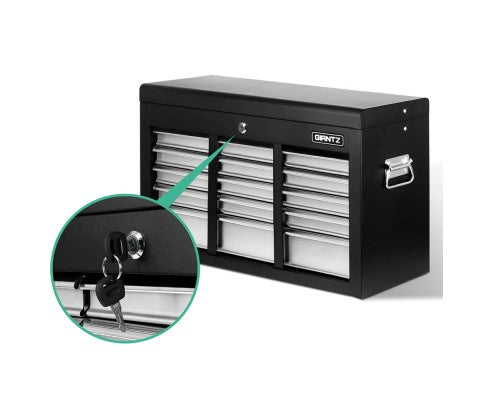 Tool  Chest - 9 Drawers  Black/Grey